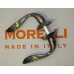 Ручка дверная на круглой розетке Morelli Эпоха Возрождения, Бронза античная Mh-05 Ab