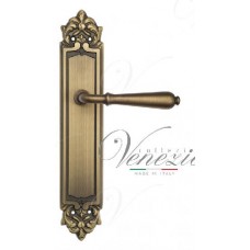 Ручка дверная на планке проходная Venezia Classic PL96 матовая бронза