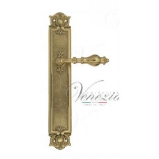 Ручка дверная на планке проходная Venezia Gifestion PL97 полированная латунь