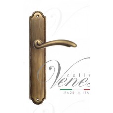 Ручка дверная на планке проходная Venezia Versale PL98 матовая бронза