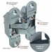 Петля дверная скрытая Armadillo с 3D-регулировкой Architect 3D-Ach 60 Ab Бронза левая 60 Кг