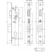 Корпус узкопрофильного замка Fuaro с защелкой 4924-35/92 Cp (Хром)