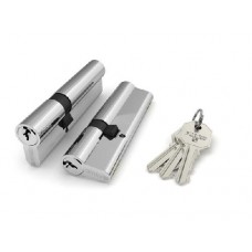 Цилиндровый механизм 100 Ca 90 Mm (35+10+45) Cp Хром, Fuaro