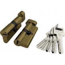 Цилиндровый механизм с вертушкой R602/60 Mm (25+10+25) Ab Бронза 5 Кл., Fuaro