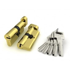 Цилиндровый механизм с вертушкой R602/70 Mm (30+10+30) Bbp Латунь 5 Кл., Fuaro