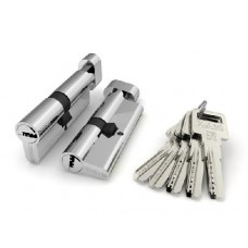 Цилиндровый механизм с вертушкой R602/80 Mm (35+10+35) Cp Хром 5 Кл., Fuaro