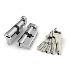 Цилиндровый механизм с вертушкой R602/90 Mm (35+10+45) Cp Хром 5 Кл., Fuaro