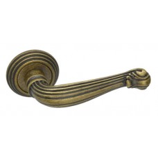 Ручка дверная на круглой розетке Adden Bau Vintage Fontana V202, Бронза состаренная