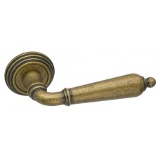 Ручка дверная на круглой розетке Adden Bau Vintage Pomolo V203, Бронза состаренная