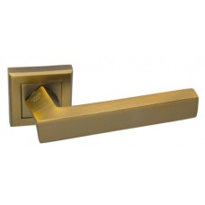 Ручка дверная на квадратной розетке Adden Bau Quadro Virata Q306 Brushed Cafe, Кофе