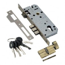 Замок с секр. цилиндром Adden Bau Lock 4585 5-60B D Bronze, Бронза, Ключ-Вертушка,Перфорированный Ключ