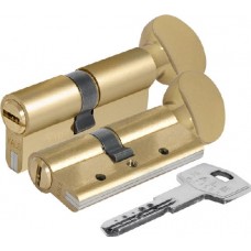 Цилиндровый механизм с вертушкой 164 Dbm-E/70 (30+10+30) Mm Латунь 5 Кл. Kale-Kilit