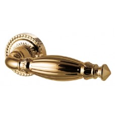 Ручка дверная на круглой розетке Armadillo Bella Cl2-Gold-24 Золото 24К