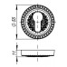 Декоративная накладка Armadillo Cylinder Et/Cl-Silver-925 Серебро 925 2 шт.