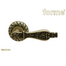 Ручка дверная на круглой розетке Forme Siracusa 465 V старинная латунь (VG)