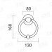 Дверная стучалка Pasini Luna Knocker D/150 Olv Латунь
