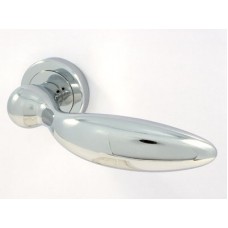 Ручка дверная на круглой розетке Pasini Cigno Chrome Хром