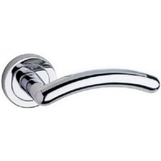 Ручка дверная на круглой розетке Pasini 3281 DENA Q8x130mm CROMO