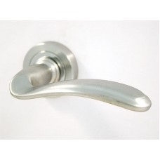 Ручка дверная на круглой розетке Pasini Diandra Matt.Chrome Хром матовый
