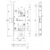 Замок межкомнатный под цилинд с пласт. яз. без отв. Agb B01103.50.06  (Никель/Хром) Mediana Evolution
