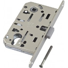 Замок межкомнатный магнитный под цилиндр Agb B05103.50.34 (=B04103)  (Матовый хром) тех. уп. без отв. планки Mediana Polaris