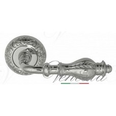 Ручка дверная на круглой розетке Venezia Gifestion D4 Хром полированный