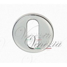 Накладка дверная круглая под ключ буратино Venezia Unique KEY-30 (серия SLIM) матовый хром 2 шт.