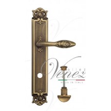 Ручка дверная на планке с фиксатором Venezia Casanova WC-2 PL97 матовая бронза