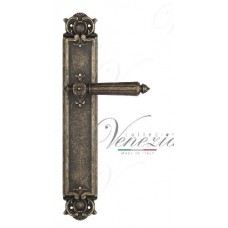 Ручка дверная на планке проходная Venezia Castello PL97 античная бронза