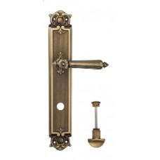Ручка дверная на планке с фиксатором Venezia Castello WC-2 PL97 матовая бронза