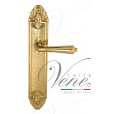 Ручка дверная на планке проходная Venezia Vignole PL90 полированная латунь