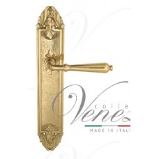 Ручка дверная на планке проходная Venezia Classic PL90 полированная латунь