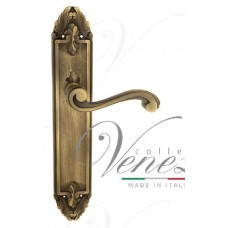Ручка дверная на планке проходная Venezia Vivaldi PL90 матовая бронза