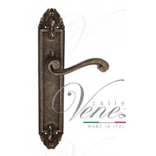 Ручка дверная на планке проходная Venezia Vivaldi PL90 античная бронза