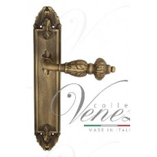 Ручка дверная на планке проходная Venezia Lucrecia PL90 матовая бронза