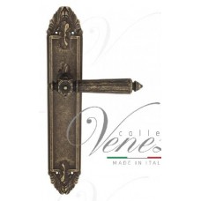Ручка дверная на планке проходная Venezia Castello PL90 античная бронза