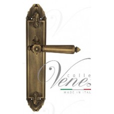Ручка дверная на планке проходная Venezia Castello PL90 матовая бронза