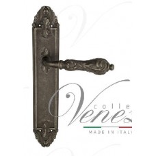 Ручка дверная на планке проходная Venezia Monte Cristo PL90 античное серебро