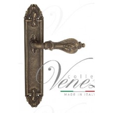 Ручка дверная на планке проходная Venezia Florence PL90 античная бронза