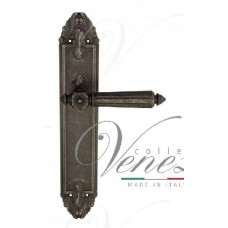 Ручка дверная на планке проходная Venezia Castello PL90 античное серебро