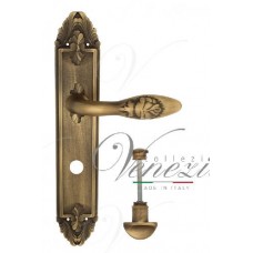 Ручка дверная на планке с фиксатором Venezia Casanova WC-2 PL90 матовая бронза