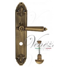 Ручка дверная на планке с фиксатором Venezia Castello WC-2 PL90 матовая бронза