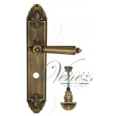 Ручка дверная на планке с фиксатором Venezia Castello WC-4 PL90 матовая бронза
