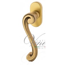 Ручка оконная Venezia "Vivaldi" FW французское золото + коричневый