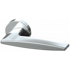 Ручка дверная на круглой розетке Armadillo Squid Urb9 Cp-8 Хром