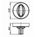 Фиксатор поворотный Armadillo Wc-Bolt Bk6/Urb Sn-3 Матовый никель