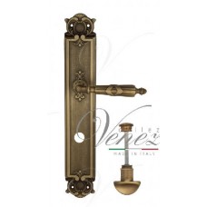 Ручка дверная на планке с фиксатором Venezia Anneta WC-2 PL97 матовая бронза