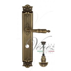 Ручка дверная на планке с фиксатором Venezia Anneta WC-4 PL97 матовая бронза