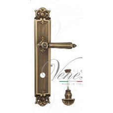 Ручка дверная на планке с фиксатором Venezia Castello WC-4 PL97 матовая бронза