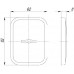Декоративная накладка на сувальдный замок со шторкой Ps-Dec Sq Ct (Atc Protector 1) Cp-8 Хром